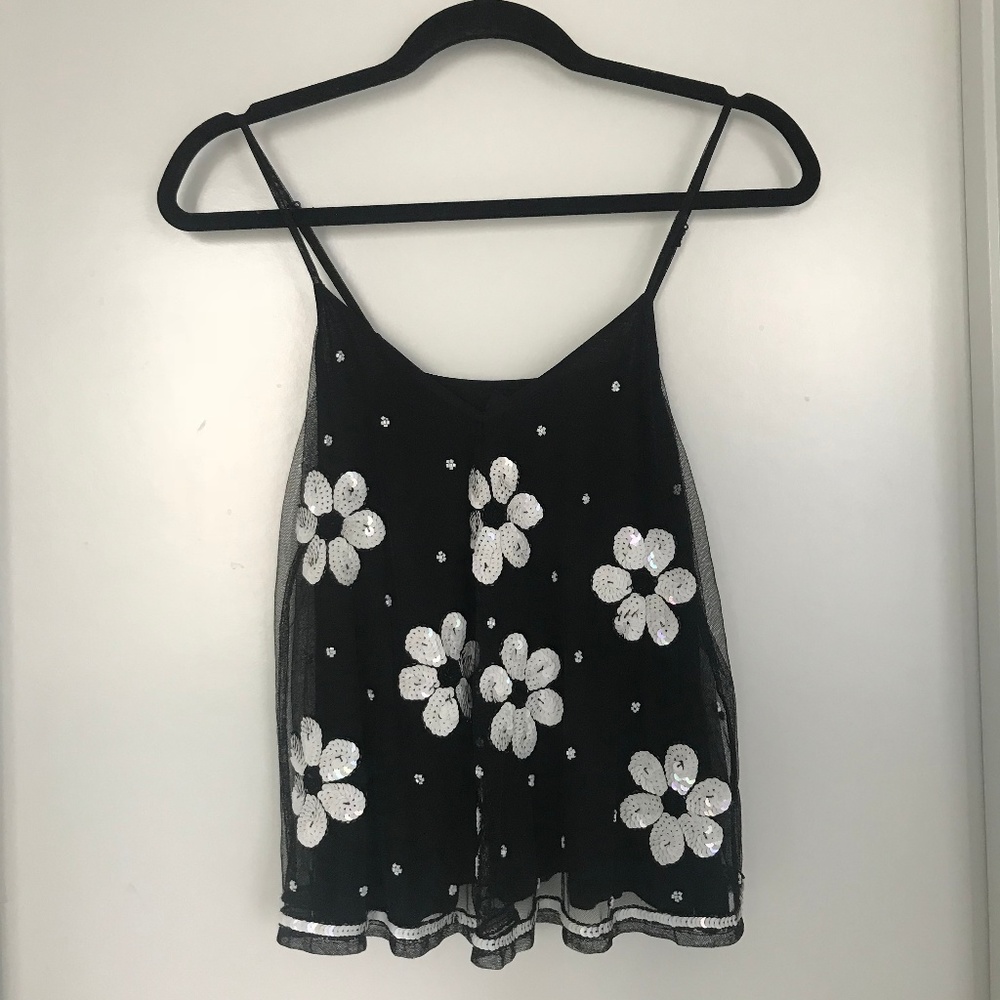 Flower Sequin Camisole